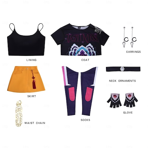  Koreaans idool geïnspireerd Popster Cosplay kostuum Groepskostuum Feestkleding Film cosplay for Dames Voor meisjes Kinderen Volwassenen Halloween Carnaval Prestatie Strip Con Anime Expo