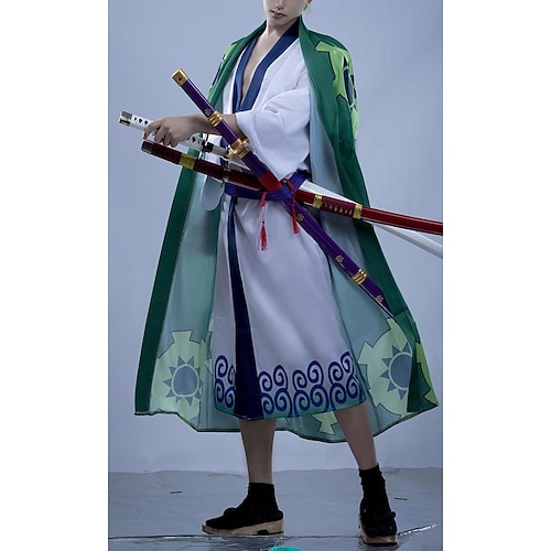 Ocean Adventurer Roronoa Zoro Straw Hat Pirate Anime Cosplay