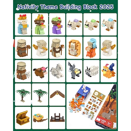 Ημερολόγιο γέννησης 2025 χριστουγεννιάτικο δώρο για παιδιά, κιτ δομικών στοιχείων 24 ημερών, σετ ημερολογίου αντίστροφης μέτρησης, παιχνίδια κατασκευής για αγόρια, κορίτσια, εφήβους &ενήλικες  Ημερολόγιο γέννησης 2025 χριστουγεννιάτικο δώρο για παιδιά, κιτ δομικών στοιχείων 24 ημερών, σετ ημερολογίου αντίστροφης μέτρησης, παιχνίδια κατασκευής για αγόρια, κορίτσια, εφήβους &ενήλικες