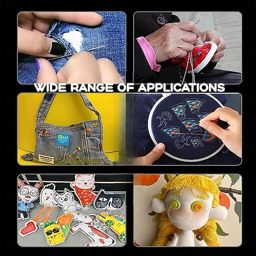 Aiguilles à Coudre à Gros Chas, Aiguilles à Coudre, Aiguille à Fil à Broder En Acier Inoxydable