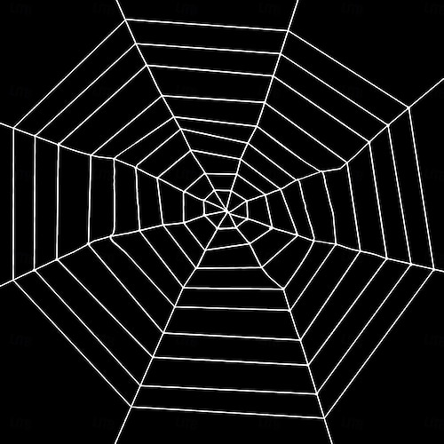  Halloween Spider Web Large 12FT Halloween Decorations - Realistic Spider String Rope Props, Round Fake Cobweb Elastic Belt for Indoor Outdoor Party Favor
