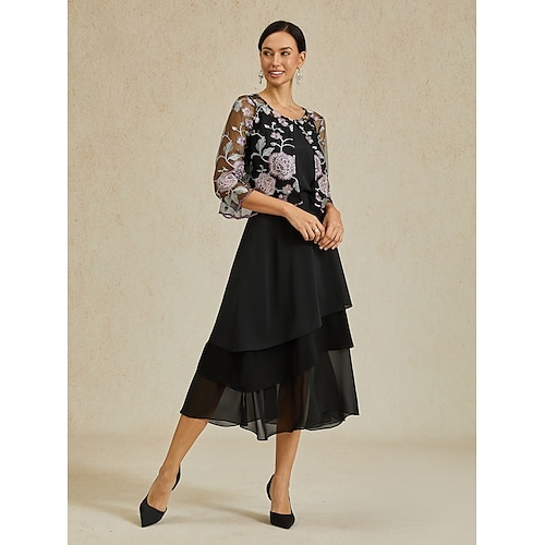 Női Blézer Könnyű Csipke Hímzett Elegáns Virágos Előírásos Rövid Kerek nyakkivágás Laza öltözet Háromnegyedes Felsőruházat Fekete Nyár Tavasz  Női Blézer Könnyű Csipke Hímzett Elegáns Virágos Előírásos Rövid Kerek nyakkivágás Laza öltözet Háromnegyedes Felsőruházat Fekete Nyár Tavasz