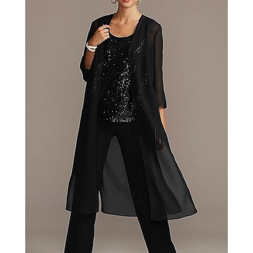 Chiffon 3/4 Sleeve Shrugs Cape For Party Evening Mother of Bride Wedding  Guest Simple Pure Color Wedding Wraps dress to impress 2026 - AED 183