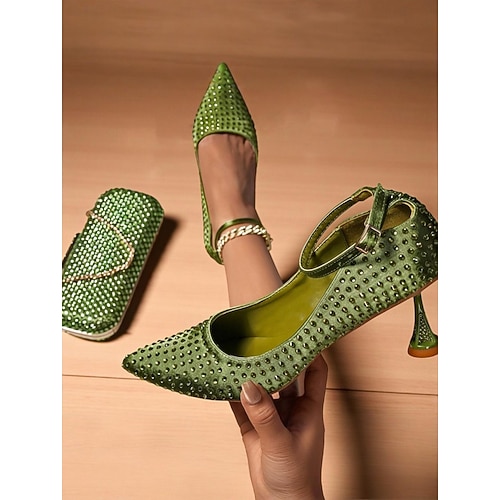 green dress shoes and matching bag Green Shoes and Matching Bag