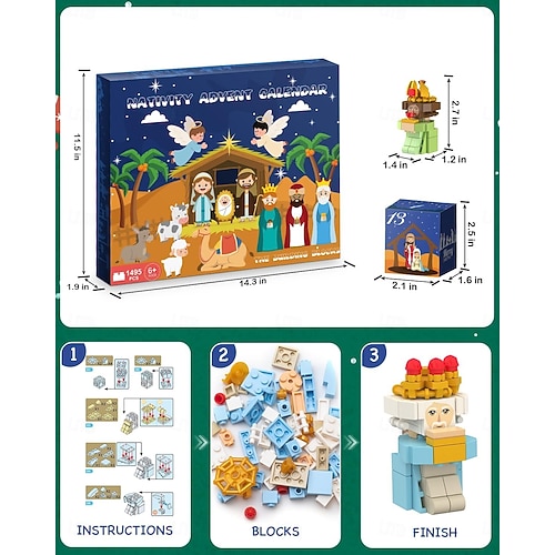 Ημερολόγιο γέννησης 2025 χριστουγεννιάτικο δώρο για παιδιά, κιτ δομικών στοιχείων 24 ημερών, σετ ημερολογίου αντίστροφης μέτρησης, παιχνίδια κατασκευής για αγόρια, κορίτσια, εφήβους &ενήλικες  Ημερολόγιο γέννησης 2025 χριστουγεννιάτικο δώρο για παιδιά, κιτ δομικών στοιχείων 24 ημερών, σετ ημερολογίου αντίστροφης μέτρησης, παιχνίδια κατασκευής για αγόρια, κορίτσια, εφήβους &ενήλικες