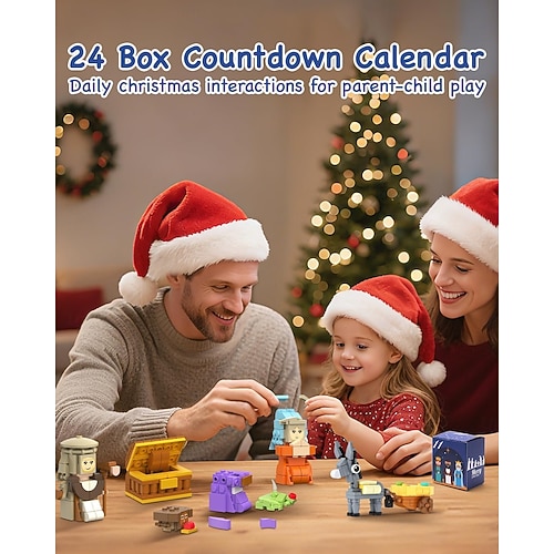 Ημερολόγιο γέννησης 2025 χριστουγεννιάτικο δώρο για παιδιά, κιτ δομικών στοιχείων 24 ημερών, σετ ημερολογίου αντίστροφης μέτρησης, παιχνίδια κατασκευής για αγόρια, κορίτσια, εφήβους &ενήλικες  Ημερολόγιο γέννησης 2025 χριστουγεννιάτικο δώρο για παιδιά, κιτ δομικών στοιχείων 24 ημερών, σετ ημερολογίου αντίστροφης μέτρησης, παιχνίδια κατασκευής για αγόρια, κορίτσια, εφήβους &ενήλικες