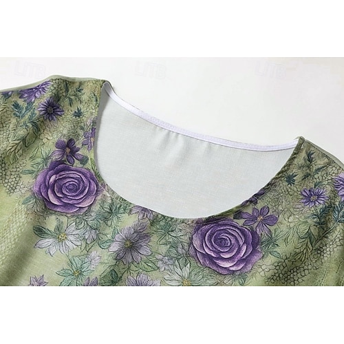  Women's Blouse Graphic Vintage Daily Casual Long Sleeve V Neck Regular Tops Tribal Vintage Designer Basic Print Vacation Street Going out Daily Holiday Print Green Summer Spring Fall