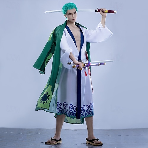 Ocean Adventurer Roronoa Zoro Straw Hat Pirate Anime Cosplay