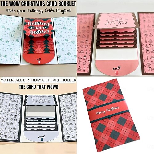  Christmas Gift Card Holder Book – Handmade Holiday Surprise, Festive Design & Heartfelt Gifting