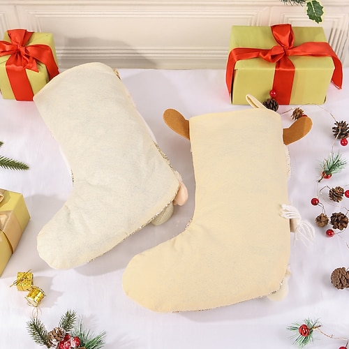  Meia de Natal personalizada com nome personalizado, meias longas de Natal douradas para decoração de árvore de Natal, presente perfeito para o Natal &celebrações de ano novo