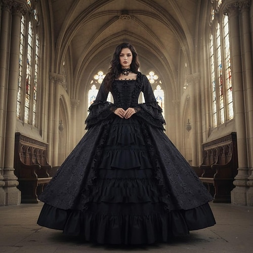 white christmas dresses Gothic Victorian prom Dress main image 1