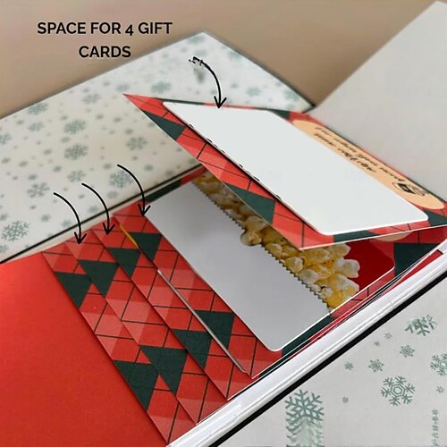  Christmas Gift Card Holder Book – Handmade Holiday Surprise, Festive Design & Heartfelt Gifting
