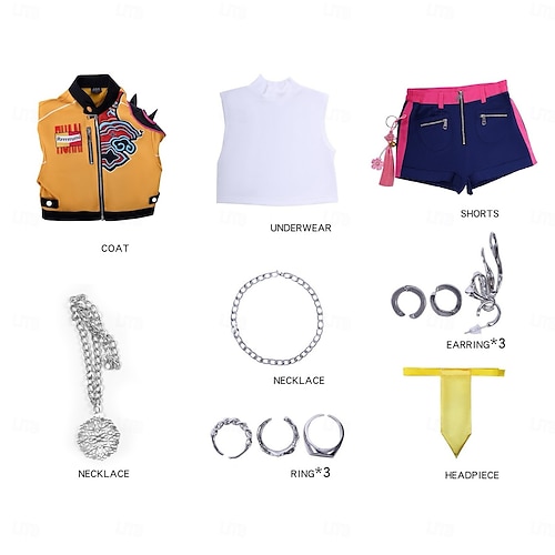  Koreaans idool geïnspireerd Popster Cosplay kostuum Groepskostuum Feestkleding Film cosplay for Dames Voor meisjes Kinderen Volwassenen Halloween Carnaval Prestatie Strip Con Anime Expo