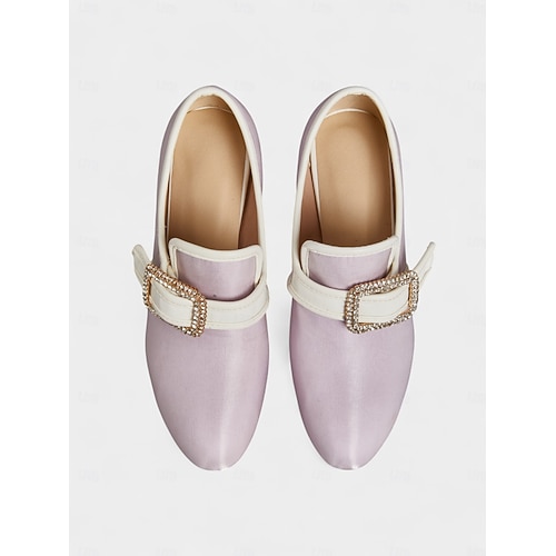  Women's 1920s Vintage Victorian Buckle Heels - Edwardian Satin Kitten Heel Dress Shoes for Lolita, Rococo and  Gatsby Party or Cosplay Outfits