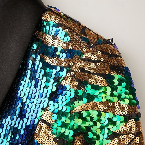  Pánské Sako Šálový límec Večírek Květinový Blazer Více barev Na míru Jednořadé s jedním knoflíkem