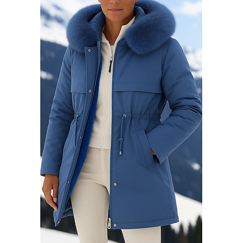 Femmes Manteau d'Hiver Veste Sherpa Confortable Respirant Avec Poches Mode Occasionnel Uni Vacances Rue Occasionnel Tenue quotidienne Fermeture éclair Long À capuche Coupe régulière manche longue  Femmes Manteau d'Hiver Veste Sherpa Confortable Respirant Avec Poches Mode Occasionnel Uni Vacances Rue Occasionnel Tenue quotidienne Fermeture éclair Long À capuche Coupe régulière manche longue