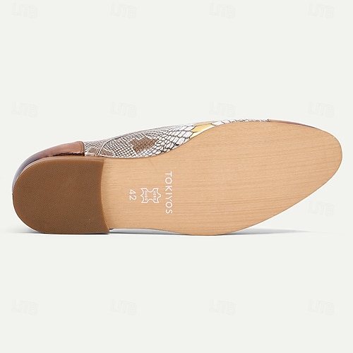  Chaussures à lacets pour hommes à imprimé python – motif peau de serpent unique avec un design colorblock tendance, mode moderne pour la vie nocturne, les cocktails et les événements de mode