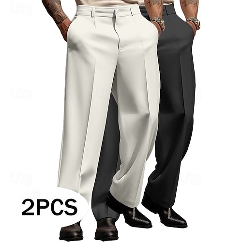 mens baggy dress pants Zacchi Slacks Mens Wide Leg Dress Pants Baggy Caramel Lane 36x32 Caramel