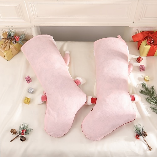  Meia de natal personalizada com boneco de neve e nome personalizado, grande sacola de presente para festas de natal, decoração perfeita para o natal &celebrações de ano novo