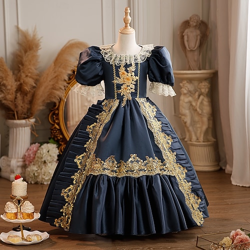 princess fancy dress accessories Jurebecia Girls Purple Rapunzel Princess Dress Set, Toddler Costume and Accessories, 6(4-5 Years)