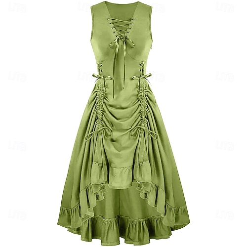 green emerald velvet dress WQ-941BQF Edgy Green Punk Skirt with Fishnet and Pocket Detailing – Punk  Rave Clothing
