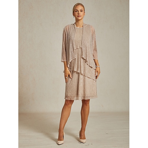 Femmes Robe Midi Robe fourreau Robe Plissée Robe dos nu Élégant Fête Formel Soirée robe demoiselle d honneur Cocktail Coupe régulière Couleur Unie Sans manches Col ras du cou Dorée rose Été Printemps  Femmes Robe Midi Robe fourreau Robe Plissée Robe dos nu Élégant Fête Formel Soirée robe demoiselle d honneur Cocktail Coupe régulière Couleur Unie Sans manches Col ras du cou Dorée rose Été Printemps