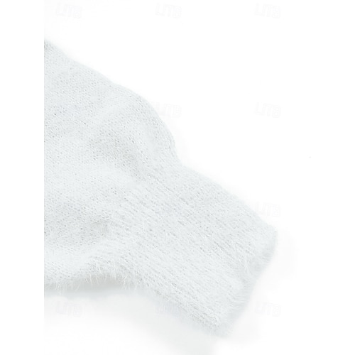  Maglione da donna, felpa, soffice e accogliente, maglietta semplice, a coste, casual, a maniche lunghe, con scollo a V, per tutti i giorni, per uscire, per il weekend, in pizzo, rosa, oversize