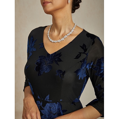 Sukienka midi z weluru dla kobiet sukienka w kształcie litery A elegancka na urodziny na koktajlową imprezę dla gościa weselnego welurowa codzienna regularny krój kwiatowa pół rękaw dekolt w  Sukienka midi z weluru dla kobiet sukienka w kształcie litery A elegancka na urodziny na koktajlową imprezę dla gościa weselnego welurowa codzienna regularny krój kwiatowa pół rękaw dekolt w