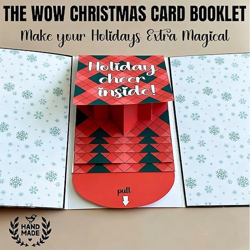  Christmas Gift Card Holder Book – Handmade Holiday Surprise, Festive Design & Heartfelt Gifting