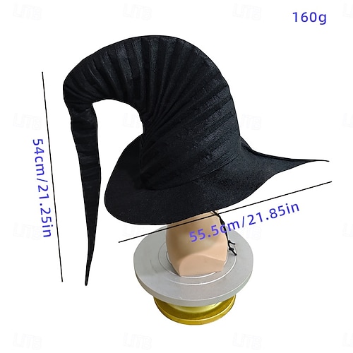  Жен. Шляпа Праздничная шляпа Косплей Дышащий Хэллоуин Чистый цвет