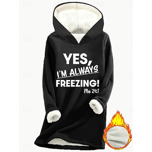  moletom feminino com capuz, moletom de poliéster, lã, letras, rua, roupa diária, estampa, casual, confortável, moletom com capuz, manga comprida, microelástico, outono, inverno, outono&tecido