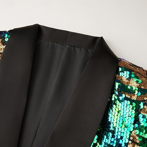  Pánské Sako Šálový límec Večírek Květinový Blazer Více barev Na míru Jednořadé s jedním knoflíkem