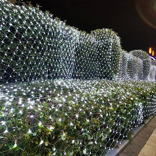 200 LED Fairy Net Mesh Curtain Lights - Waterproof Indoor/Outdoor - 3m X 2m - Choose Color