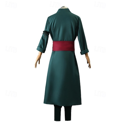  Pirát Roronoa Zoro Anime Cosplay kostým Úbory Cosplay obleky Karneval Plesová maškaráda Kostým Pro Pánské Chlapecké Dětské Dospělé
