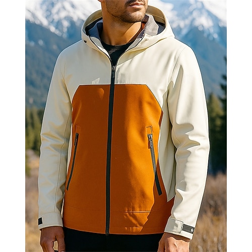 Herren Outdoor Wanderjacke Wasserdicht - Atmungsaktive Softshelljacke Mit Kapuze Für Herbst & Winter