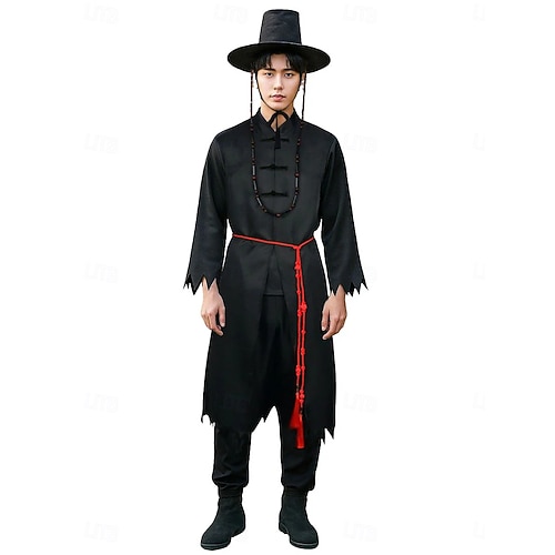  Lovci démonů z K-Popu Rúmí Saja Boys Jinu Saja Hanbok Halloween skupinové kostýmy pro páry Krásné šaty Korejský tradiční Virtuální idol Filmové kostýmy for Pro páry Pánské Dámské Dětské Dospělé
