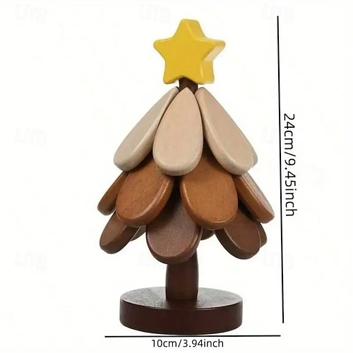  Dessous de verre en bois résistant à la chaleur pour sapin de Noël, sets de table créatifs en forme d'arbre pour la cuisine et la salle à manger, adaptés aux bols, théières, plateaux à boissons,