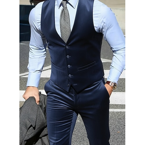  Męskie garnitury ślubne, biznesowe, z klapami w kolorze bordowym, ciemnozielonym, formalne, w jednolitym kolorze, dopasowane, dwuczęściowe