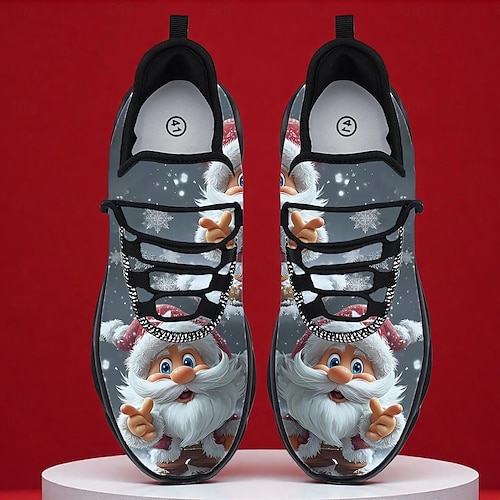  Ανδρικά χριστουγεννιάτικα αθλητικά παπούτσια με τη μορφή ξωτικού – παιχνιδιάρικο σχέδιο με εορταστικό πνεύμα, ιδανικά για casual ρούχα και γιορτές