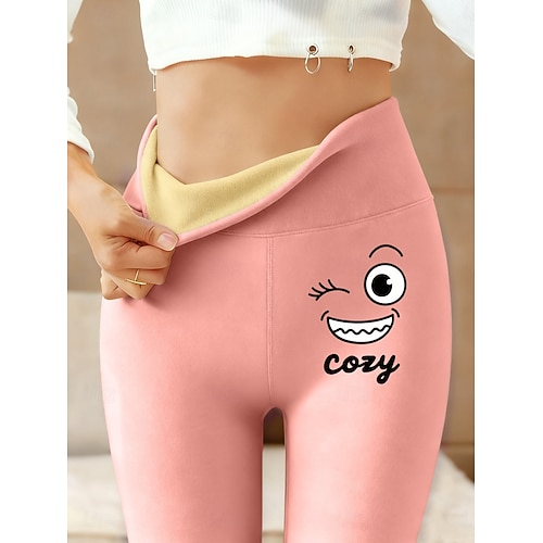Dam fleecefodrade leggings Damasker Semester Ledigt Fullängd Hög midja Bokstav Håller värmen Bekväm Tjockna Hög Elasisitet Utomhus Casual Ledigt Rodnande Rosa Blå Grön Grå Vår Höst Vinter Smal  Dam fleecefodrade leggings Damasker Semester Ledigt Fullängd Hög midja Bokstav Håller värmen Bekväm Tjockna Hög Elasisitet Utomhus Casual Ledigt Rodnande Rosa Blå Grön Grå Vår Höst Vinter Smal