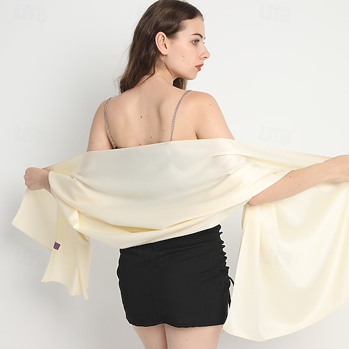 Sparkling Metallic Pashmina Shawl Wraps Scarf for Evening Party Bridal  Wedding Formal Dresses 2026 - $15.99