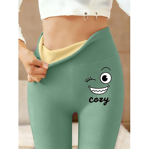 Dam fleecefodrade leggings Damasker Semester Ledigt Fullängd Hög midja Bokstav Håller värmen Bekväm Tjockna Hög Elasisitet Utomhus Casual Ledigt Rodnande Rosa Blå Grön Grå Vår Höst Vinter Smal  Dam fleecefodrade leggings Damasker Semester Ledigt Fullängd Hög midja Bokstav Håller värmen Bekväm Tjockna Hög Elasisitet Utomhus Casual Ledigt Rodnande Rosa Blå Grön Grå Vår Höst Vinter Smal