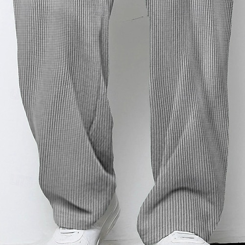  Miesten Veryttelyhousut Leveälahkeiset collegehousut Housut Vakosamettihousut Roikkuvat housut Kurenauha Joustava vyötärö Tavallinen Kosteuden siirtävä Hengittävä Täyspitkä ulko- Urheilu ja ulkoilu