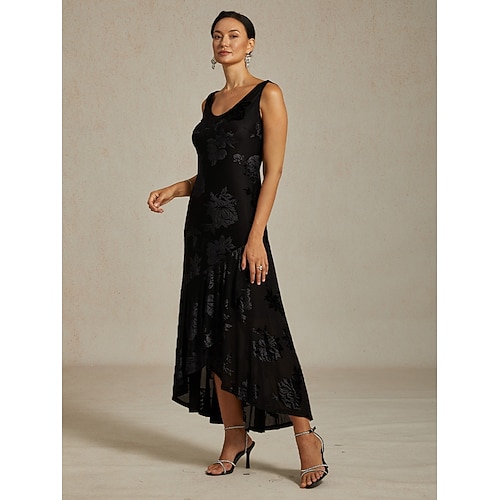 Damska welurowa sukienka maxi dopasowana sukienka trumpeta syrenka sukienka w literę A elegancka formalna impreza koktajlowa gość weselny wieczorna impreza regularny krój kwiatowy bez rękawów okrągły  Damska welurowa sukienka maxi dopasowana sukienka trumpeta syrenka sukienka w literę A elegancka formalna impreza koktajlowa gość weselny wieczorna impreza regularny krój kwiatowy bez rękawów okrągły