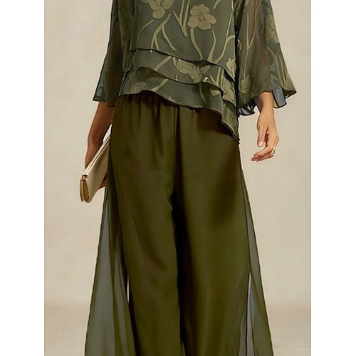  Női Szemtelen Elegáns Teljes hossz Közepes csípő Nyúlós Esküvő Parti Hétköznapi Olíva Nyár Tavasz Ősz Tél