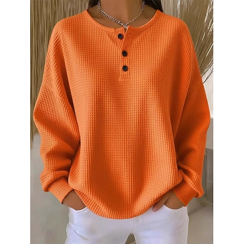  Жен. Вязаная ткань Элегантный стиль Уличный стиль Повседневные Сплошной цвет Рельефный узор V-образный вырез Плетение С принтом Длинный рукав Обычные топы Вязать Официальные на открытом воздухе Дом