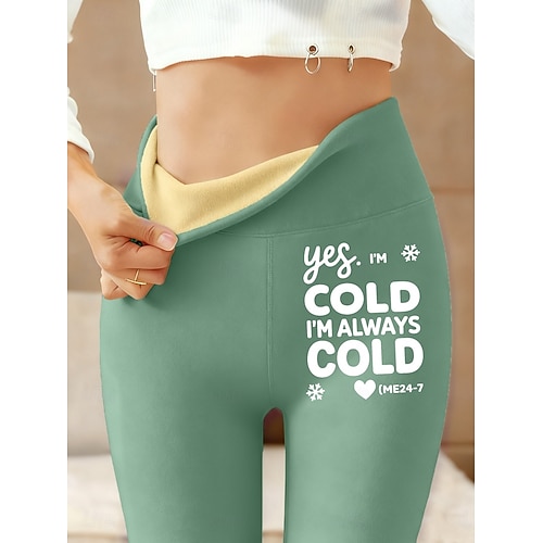 Dam fleecefodrade leggings Fleecebyxor Damasker Grundläggande Ledigt Fullängd Hög midja Bokstav Håller värmen Bekväm Tjockna Elastisk Utomhus Casual Ledigt Svart Rodnande Rosa Blå Grön Vår Höst Vinter  Dam fleecefodrade leggings Fleecebyxor Damasker Grundläggande Ledigt Fullängd Hög midja Bokstav Håller värmen Bekväm Tjockna Elastisk Utomhus Casual Ledigt Svart Rodnande Rosa Blå Grön Vår Höst Vinter