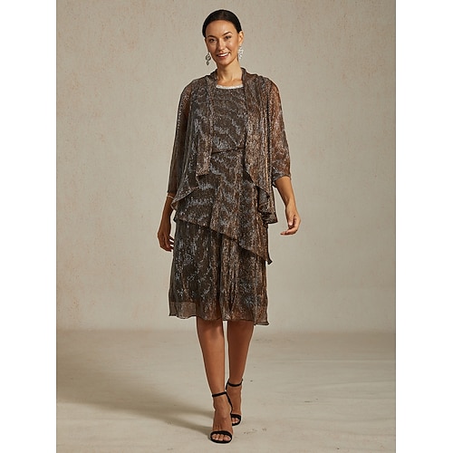 Femmes Robe Midi Robe fourreau Robe Plissée Robe dos nu Élégant Fête Formel Soirée robe demoiselle d honneur Cocktail Coupe régulière Couleur Unie Sans manches Col ras du cou Marron Été Printemps  Femmes Robe Midi Robe fourreau Robe Plissée Robe dos nu Élégant Fête Formel Soirée robe demoiselle d honneur Cocktail Coupe régulière Couleur Unie Sans manches Col ras du cou Marron Été Printemps