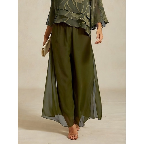  Női Szemtelen Elegáns Teljes hossz Közepes csípő Nyúlós Esküvő Parti Hétköznapi Olíva Nyár Tavasz Ősz Tél