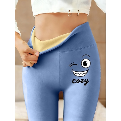 Dam fleecefodrade leggings Damasker Semester Ledigt Fullängd Hög midja Bokstav Håller värmen Bekväm Tjockna Hög Elasisitet Utomhus Casual Ledigt Rodnande Rosa Blå Grön Grå Vår Höst Vinter Smal  Dam fleecefodrade leggings Damasker Semester Ledigt Fullängd Hög midja Bokstav Håller värmen Bekväm Tjockna Hög Elasisitet Utomhus Casual Ledigt Rodnande Rosa Blå Grön Grå Vår Höst Vinter Smal